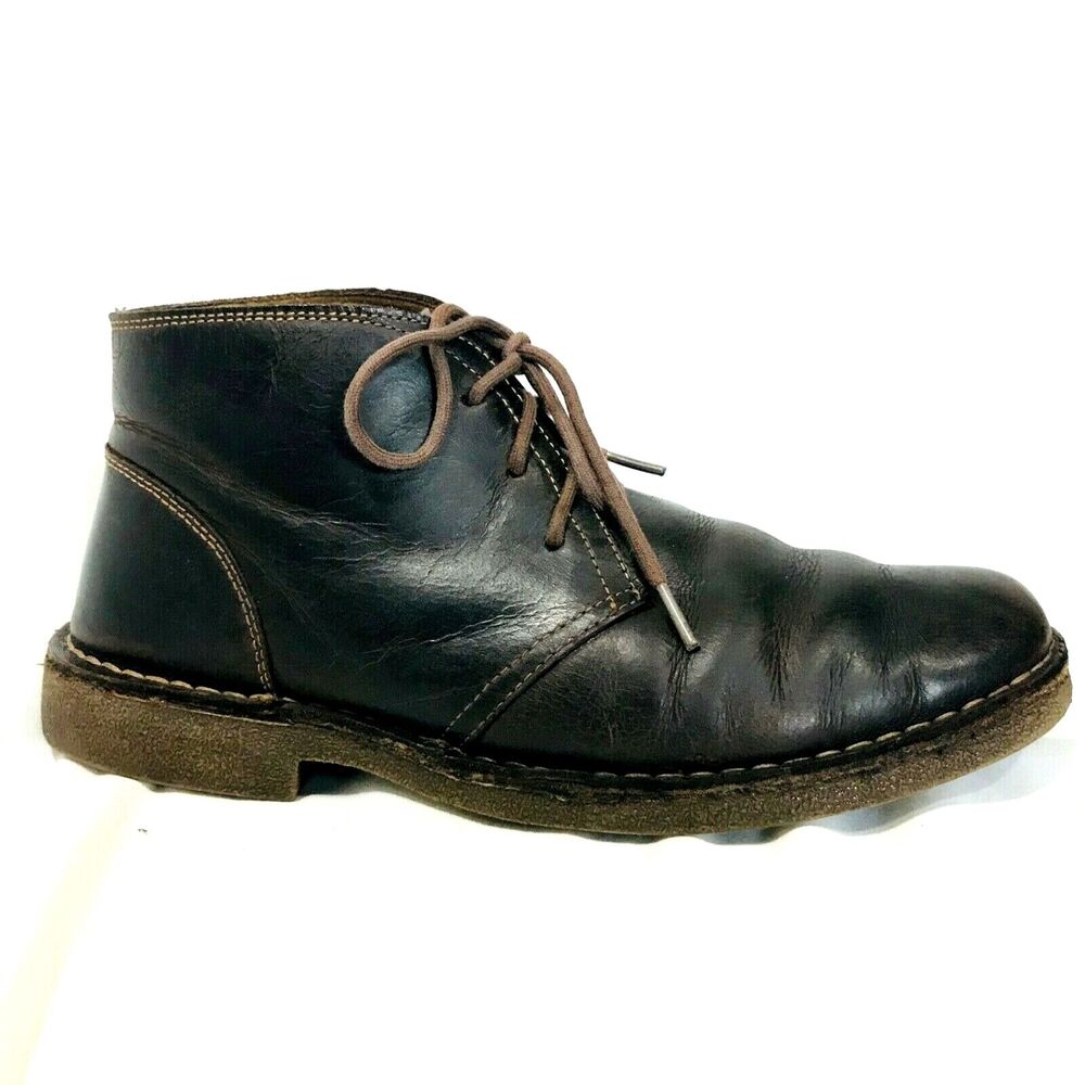 Dockers Ankle Boot Chukka Leather Tussock Brown 9.5 Mens Crepe Sole Lace Up Shoe